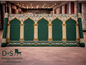 TAPIS DE MOSQUÉE VERT & ROUGE ( 30 m² )