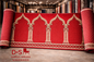 TAPIS DE MOSQUÉE 36 m² VERT & ROUGE